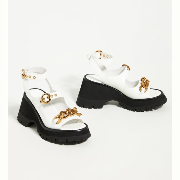 Jeffrey Campbell Shoes - Jeffrey Campbell Crunched Sandals- size 8- in great used condition